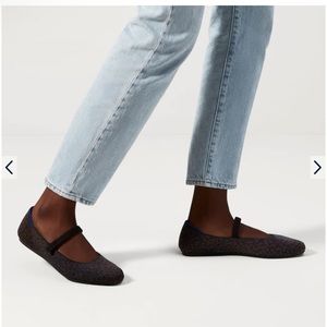 Rothy’s The Square Mary Jane in Chocolate Spot Leopard Sz 6.5